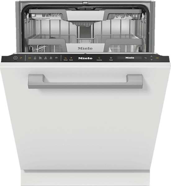 Miele G 7658 SCVi XXL AutoDos Obsidianschwarz Vollintegrierter Geschirrspüler XXL PLATINUM A -10%* I 41 dB I Besteckschublade I ExtraComfort Körbe I AutoDos I Hygiene 75°C